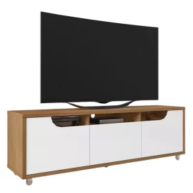 Rack Jersey 1.6 1 Gaveta Cedro Branco Casa D Móveis FORA DE LINHA