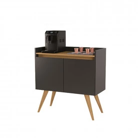 Buffet Gold 2 Portas Preto Mel 1474 Primus Móveis