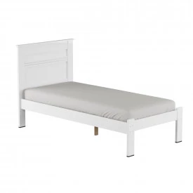 Cama Solteiro Dallas II Tebarrot Móveis Branco 88 cm Quarto
