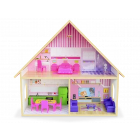Casinha de bonecas sweet home com acessórios Junges cód.410 - Mdf