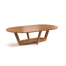 Mesa De Centro MDF Elegance Nature Tebarrot Móveis