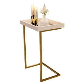 Mesa de Apoio 4774 Perola Pé de Ferro Dourado JB Bechara