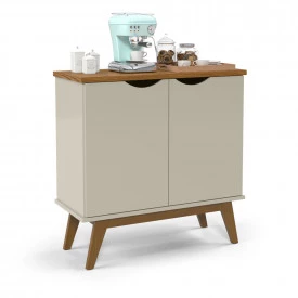Buffet Prism 2 Portas Off White Cumaru Patrimar 