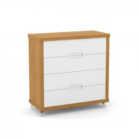 Gaveteiro Tutto New Matic Freijó/Branco Soft 20265 Quarto Bebe
