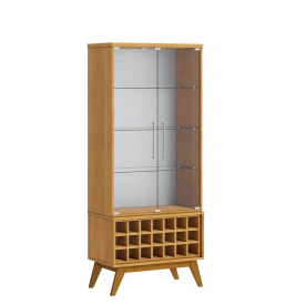 Cristaleira Classic Com Adega Imcal 23081 Nature Sala FORA DE LINHA