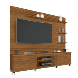 Home Theater Cedro com Rodizios Freijó 180510 Giga Moveis