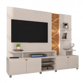 Home Cross Off White Amendoa 903140 Tv Até 50 Sala Lukaliam 