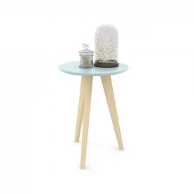 Mesa Lateral Liv Menta/Natural 51421 Matic Móveis Quarto Infantil