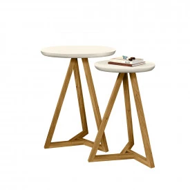 Mezanino Lateral Classic Tebarrot Off White Nature Sala
