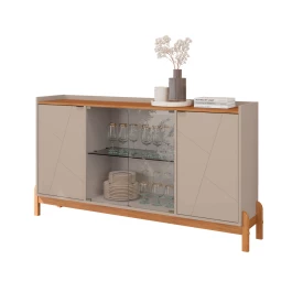 Buffet Bari 1,70 Off White/Cedro Casa D Moveis