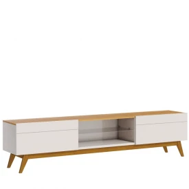 Rack Classic 2 Gavetas 1.8 Imcal 11833 Off White Nature Sala