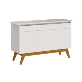 Buffet Classic 3P Imcal 66811 Off White Pé Madeira