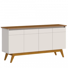 Buffet Classic 4 P com Gaveta 66475/16 Off White Freijó Imcal