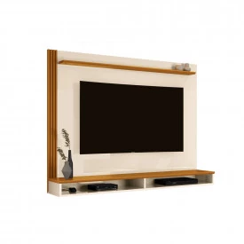Painel Davos com 2 Nichos Off White Cedro 774200 EDN 