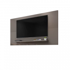 Painel Para Tv até 60 Suspenso Esmeralda 1.58 Cinza Perola Casa D Móveis