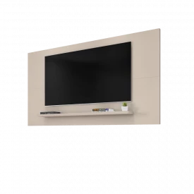Painel Para Tv até 60 Suspenso Esmeralda 1.58 Off White Casa D Móveis