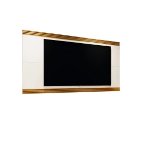 Painel Garden 2.20 Off White Cedro Sala EDN Moveis