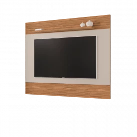 Painel Para Tv MDP Quasar 1.58 até 60 Off White Noce Casa D Móveis