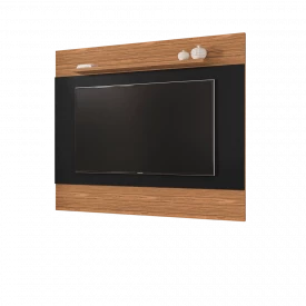 Painel Para Tv MDP Quasar 1.58 até 60 Preto Noce Casa D Móveis