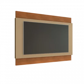 Painel Para Tv Expand 1.8 Champagne Cedro Casa D Móveis Sala 