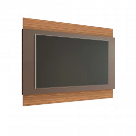 Painel Para Tv 1.8 Cinza Perola Noce Casa D Móveis Sala 