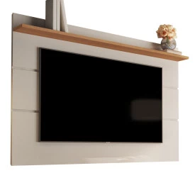 Painel Vivare C 1 Prateleira 1.6 New Off White Nature Giga Moveis