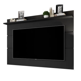 Painel Vivare C 1 Prateleira 1.8 New Black Giga Moveis
