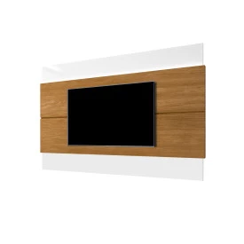 Painel Wall 1.80 Limit Branco Nature Tebarrot  Sala  