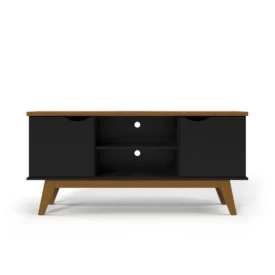 Rack Prism 1.4 Preto Cumaru Patrimar Móveis Sala 