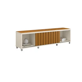 Rack Brise 1.80 Off White Cedro EDN Moveis Sala