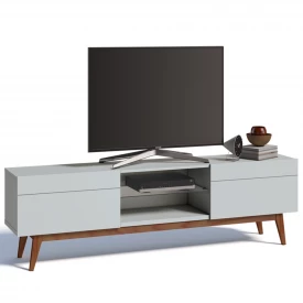 Rack Classic 2 Gavetas 2.2 Imcal 1089 Branco Sala Estar