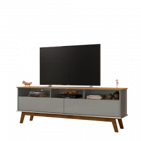 Rack Elegant 2 Portas Cinamomo Titanium 2075842 Bechara 