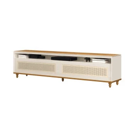 Rack Hanover 2.20 Off White Cedro Sala EDN MOVEIS FORA DE LINHA