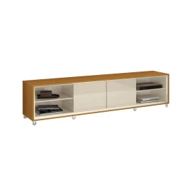 Rack Thor 2.20 Cedro Off White Sala EDN Moveis FORA DE LINHA