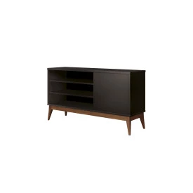 Rack Vinci 1 Porta Preto Prateleira 754155 EDN 