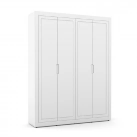 Roupeiro 04 Ptas Tutto New Matic Branco Soft 70097 Quarto Bebe