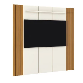 Painel  Veyron 2.00 Off White Cedro Sala EDN Moveis