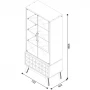 cristaleira-classic-com-adega-nature-off-white-imcal-moveis